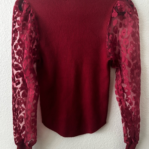 Entro Ribbed Red Sweater Party - Picture 5 of 6